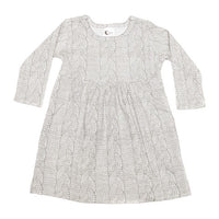 Cable Knit Print Stretchy Organic Cotton Dress - Moon Jelly
