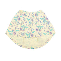 Floral Bee Stretchy Organic Cotton Skirt - Moon Jelly
